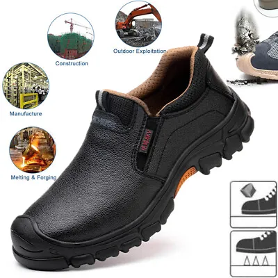$42.31 • Buy Mens Waterproof Work Boots Steel Toe Safety Shoes Indestructible Non Slip Boots