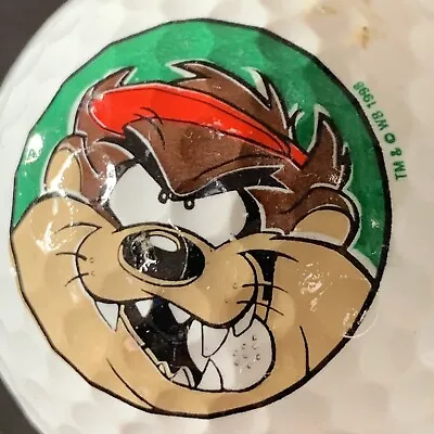 VINTAGE LOGO GOLF BALL The Tasmanian Devil Chewing On A Ball Collectible 1998 • $10.99