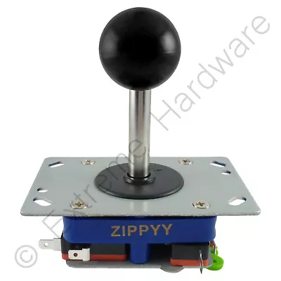 £9.49 • Buy Zippyy Long Shaft Ball Top Arcade Joystick 2/4/8 Way (Black) Zippy - MAME, JAMMA