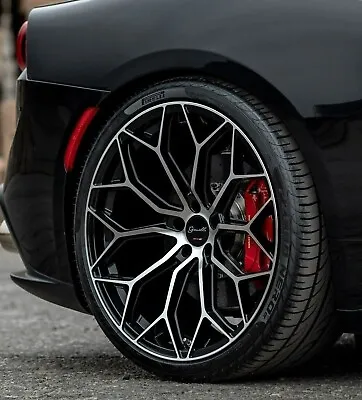 22'' Monte Carlo Black Machine Fit S550 Bentley S63 Tires GLC BMW X5 750LI Rims • $2299