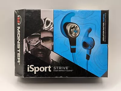 Monster ISport Strive Blue In-Ear Headphone Controltalk New • $42.50