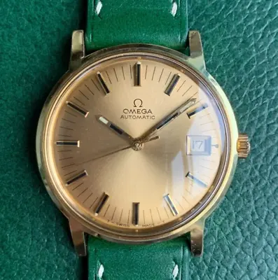 1969 Omega Ref. 166.070 Cal. 563 Automatic Gold Tone Wristwatch • $699