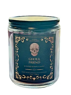 Bath & Body Works 7 Oz Single Wick Scent Mason Jar Candle Ghoul Friend Halloween • $18.99