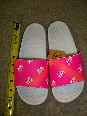 Victorias Secret Slides Ombre Pink Orange Logo Small 5/6 New • $29.99