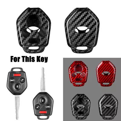 Carbon Fiber Car Key Fob Case Cover For Subaru Forester WRX STI Outback Legacy • $56.60