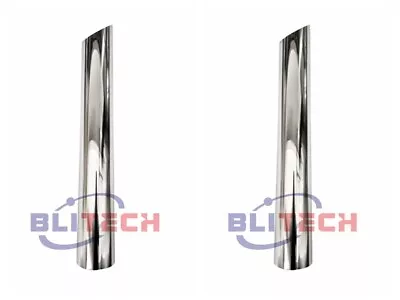 Pair Of 6  OD X 48  Mitre Cut Chrome Exhaust Stack Pipe • $279