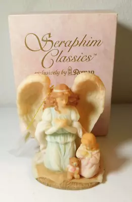 SERAPHIM CLASSICS ANGELS TO WATCH OVER ME 4th YEAR (GIRL) FIGURINE W/ BOX #78031 • $9.99