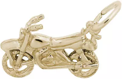 Gold-Plated Sterling Silver Dirt Bike Charm By Rembrandt • $35