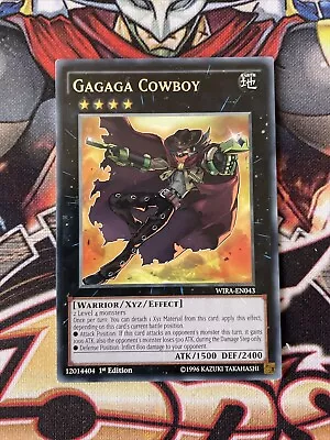 ( GAGAGA COWBOY ) - Rare - WIRA-EN041 - 1st Edition - NM - Yu-Gi-Oh Wing Raiders • $3.27