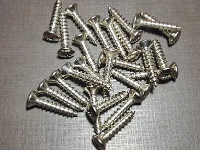 25 Pcs NORS #10 X 1  Nickel Plated Sheet Metal Garnish Trim Screws Ford Lincoln • $9.99