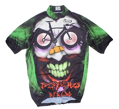 Prinzwear Psycho Biker 1/4 Zip Polyester Cycling Jersey S/S Men's Size M  Poland • $19.99