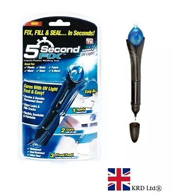 £3.65 • Buy 5 Second UV Light Fix Liquid Plastic Welding Compound Glue Repair Pen New Tool