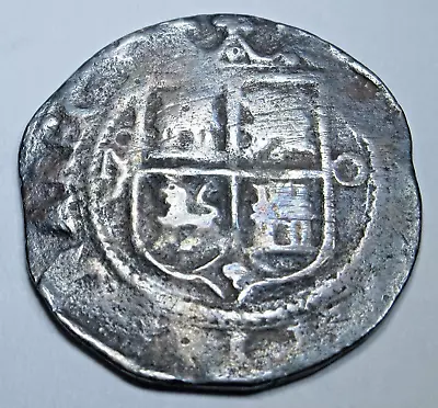 1500's Charles & Joanna Mexico Silver 1 Reales Antique Colonial Pirate Cob Coin • $174.95