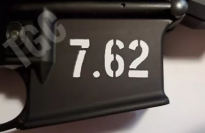 (3) 7.62 VINYL DECAL AR AK Airsoft MSR Lower Magwell Sticker Tactical Gear • $4.69