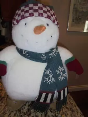 Debbie Mumm Mummford 18  Plush Snowman Perfect Condition ~ Low Fast Shipping! • $22.99
