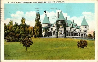 1930's. Grey Towers. Residence Of Gov. Pinchot. Milford Pa Postcard. Bq4 • $7