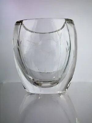 £69.99 • Buy Vintage Whitefriars Art Glass C526 Fish Etched Vase Geoffrey Baxter Engraved