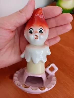 Vintage PY Candle Flame Face Figurine Ucagco Japan Anthropomorphic Kitsch HTF • $4600