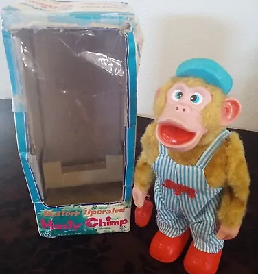 Vintage Battery Operated  Hasiy Chimp  Toy-Made In Japan-UNTESTED • $35