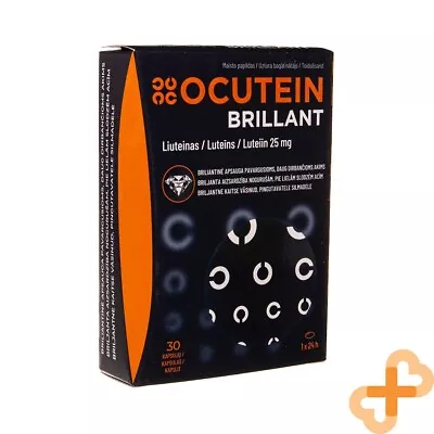 OCUTEIN BRILLANT For Tired Hard Working Eyes Lutein 25IU Zeaxanthin 30 Capsules • £17.30