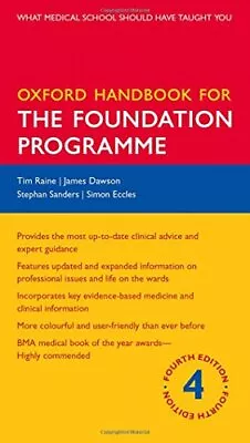 Oxford Handbook For The Foundation Programme 4/e (Flexicover... By Eccles Simon • £4.49