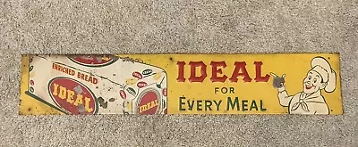 Beautiful Rare Original Vintage Ideal Bread Advertising Sign Ideal • $550