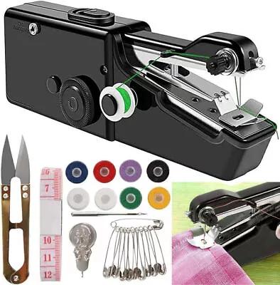 Sewing Machine Electric Stitch DIY Mini Portable Hand Cordless Travel Household • $10.65