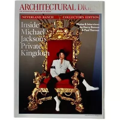 Michael Jackson Neverland Ranch Architectural Digest Cover Nov 2009 Design • $21.30