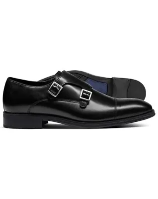 Charles Tyrwhitt Black Leather Monk Shoes U.K. 11 • £35