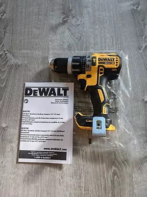 New Dewalt DCD796 20V 20 Volt MAX XR Brushless 1/2  Hammer Drill / Drill Driver • $89.49