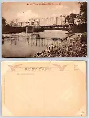 Middletown Ohio STEEL BRIDGE ACROSS BIG MIAMI RIVER Postcard N195 • $9.99