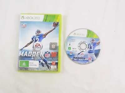 Mint Disc Xbox 360 Madden NFL 16 - No Manual Free Postage • $24.90