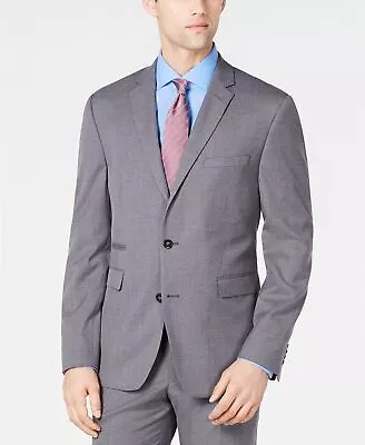 Vince Camuto Slim-Fit Stretch Wrinkle-Resistant Gray Suit Jacket 42R • $23.75