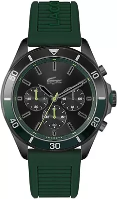 BRAND NEW Lacoste Green Mens Chronograph Watch Tiebreaker 2011153 • £69.99