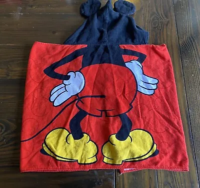 Mickey Mouse Hooded Towel Wrap 46”x20” • $12.99