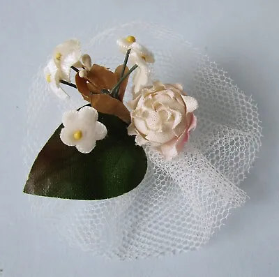 Vintage Doll Bridal Bouquet  ~  Mid-century • $4