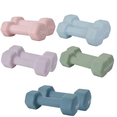 $9.69 • Buy 2X ANKO Anti Slip Dumbbells Pair Weightlifting Dumbbell Set Barbell Gym Weights