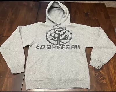 Ed Sheeran Grey Long Sleeve Hoodie Men’s Size Small • $12.99