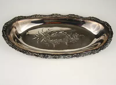 Vintage WM Rogers MFG Co Hartford Conn Quadruple Silverplate Tray 2917 • $60