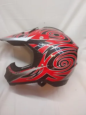 Vega Motocross Dirt Bike Helmet Size S - Blue Black White Red And Gold • $25