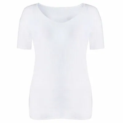 Womens Thermal Vest Ladies Super Soft Brushed Snowdrop Warm Winter Underwear Top • £5.45