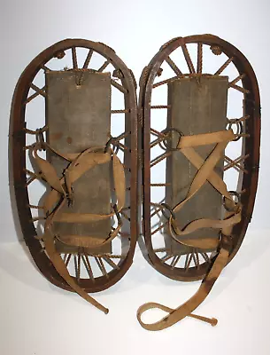 Vintage 1943 British Military WWII Snowshoes Bear Paw England • $150