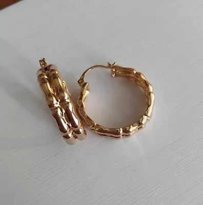 Xuping 18K Gold Plated Hoop Earrings • £3