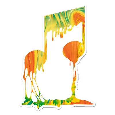 Melting Music Note Vinyl Decal Sticker - Ebn8719 • $7.92