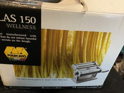 $39 • Buy Marcato Atlas 150 Wellness Pasta Maker Hand Crank Machine Stainless Steel Italy