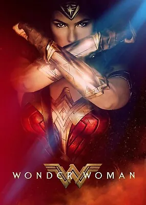 Wonder Woman Movie Art  Colour Posters Or Canvas Framed Print Top Quality A4+ • £75