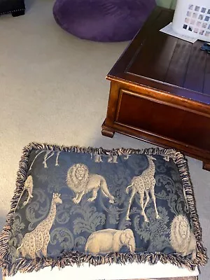 Very Rare One Of A Kind Vintage Elegant Safari Print Pillow • $120.75