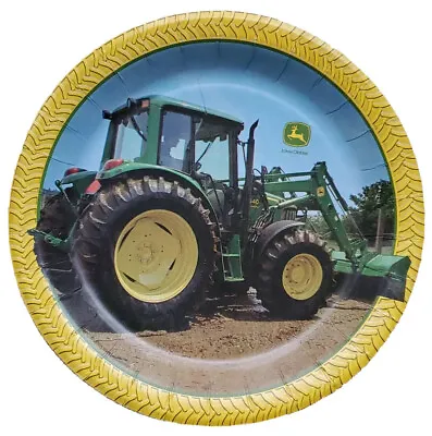 $23.29 • Buy John Deere Tractor Picture On Mini Paper Plate Collectible 7.5” Round 1 Count