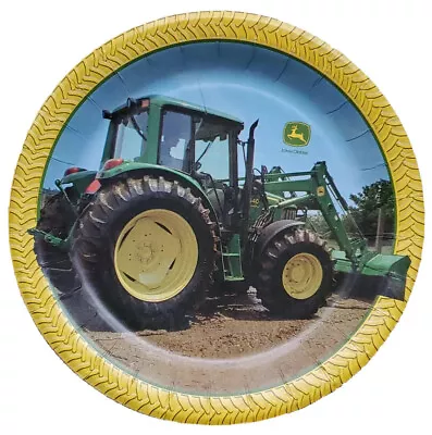 $23.77 • Buy John Deere Tractor Picture On Mini Paper Plate Collectible 7.5” Round 1 Count