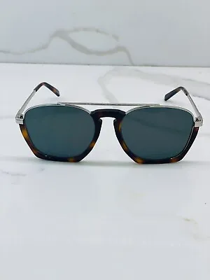 KARL LAGERFELD KL 274S 510 Silver & Havana Sunglasses With Green Lenses • $77